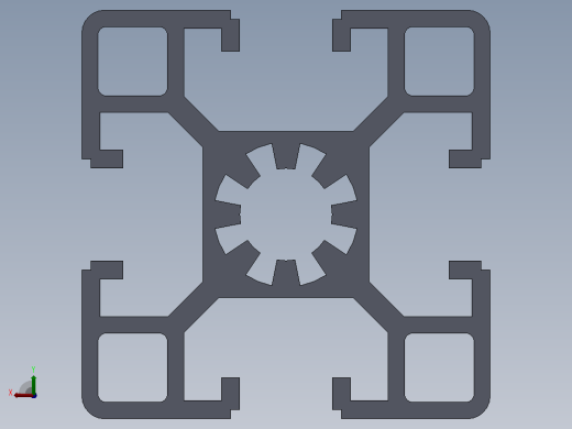 多套铝型材3D模型Solidworks设计后视缩略图