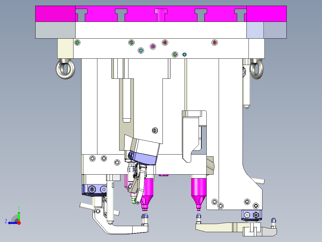 右前轮罩五轴夹具X_T右视图