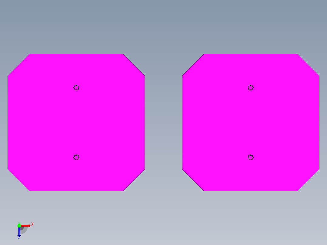 右前轮罩五轴夹具X_T俯视图