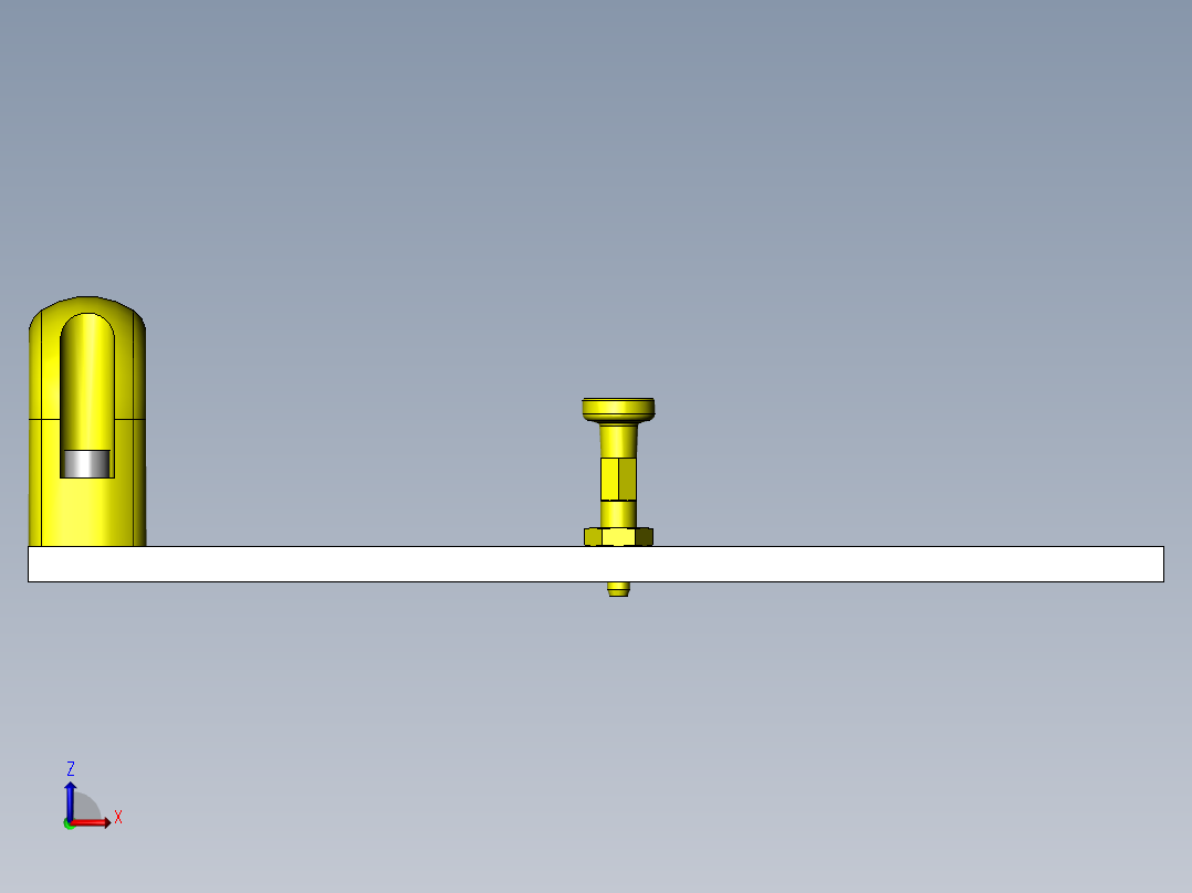 多用插入衬套插入辅助夹具前视图