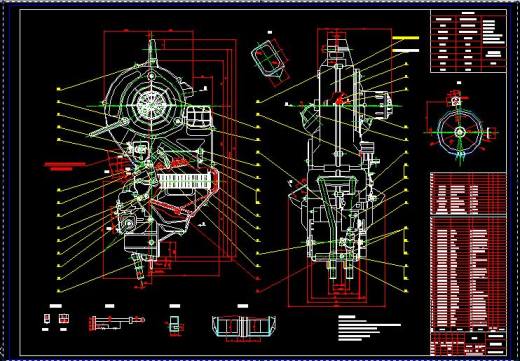 汽车暖风机主机总图缩略图