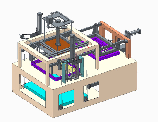 吸塑机结构3D模型缩略图