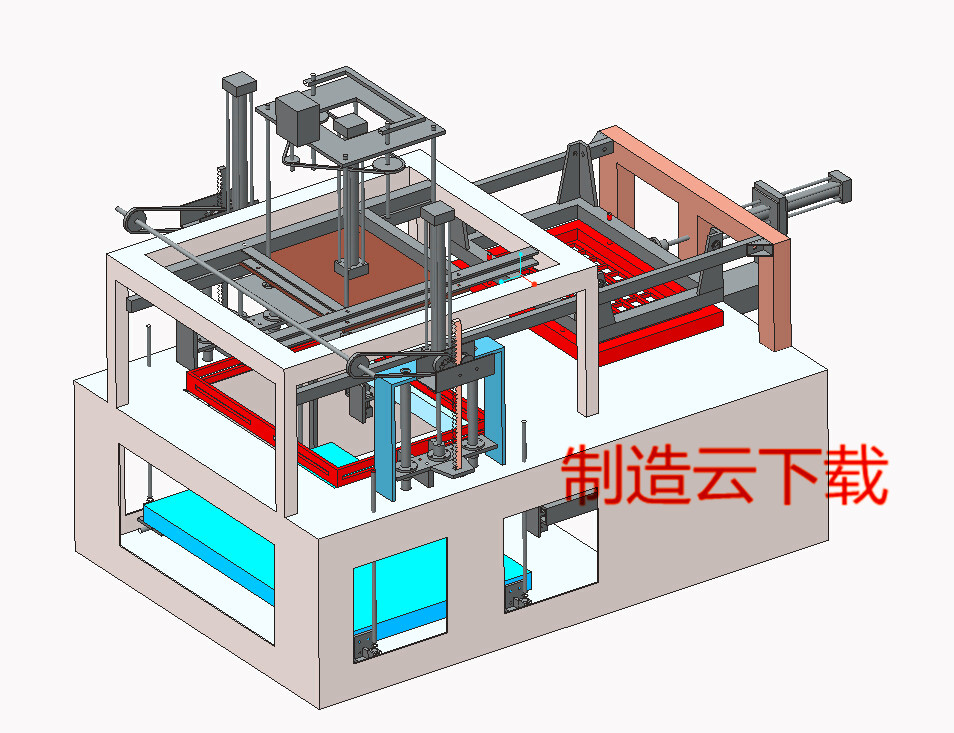 吸塑机结构3D模型
