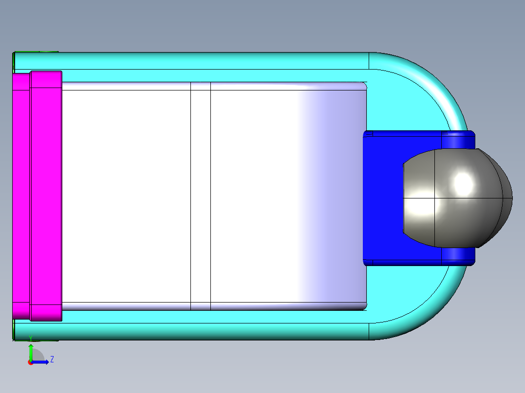 胶囊咖啡机左视图
