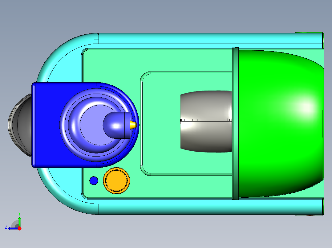 胶囊咖啡机右视图
