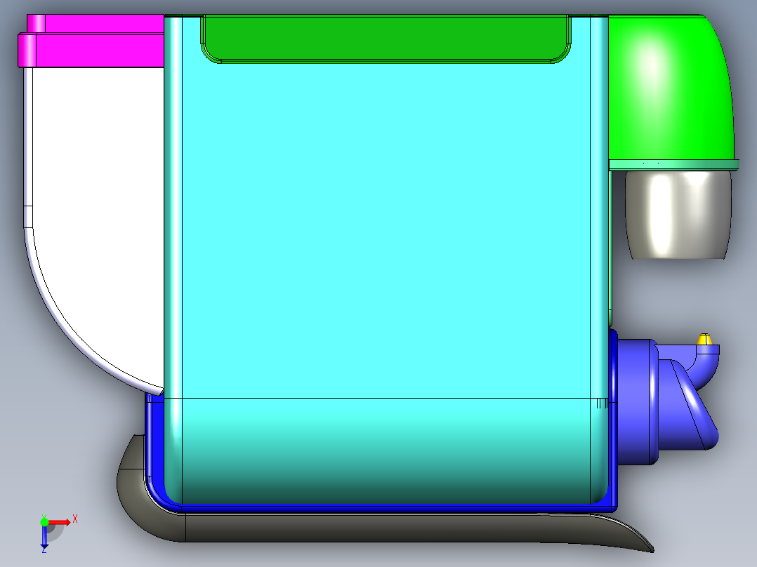 胶囊咖啡机俯视图