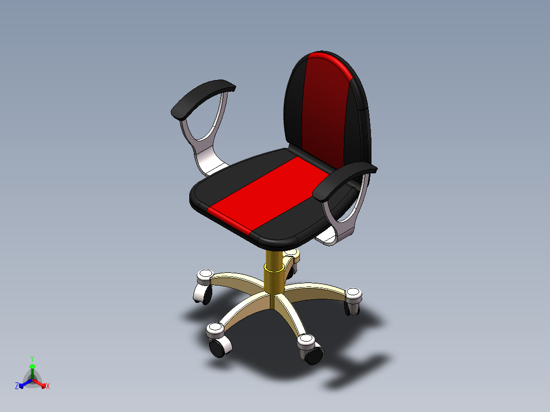 座椅正等轴测图