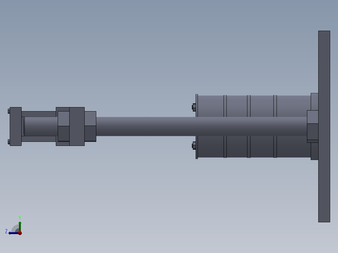 三轴仪机械框图右视图