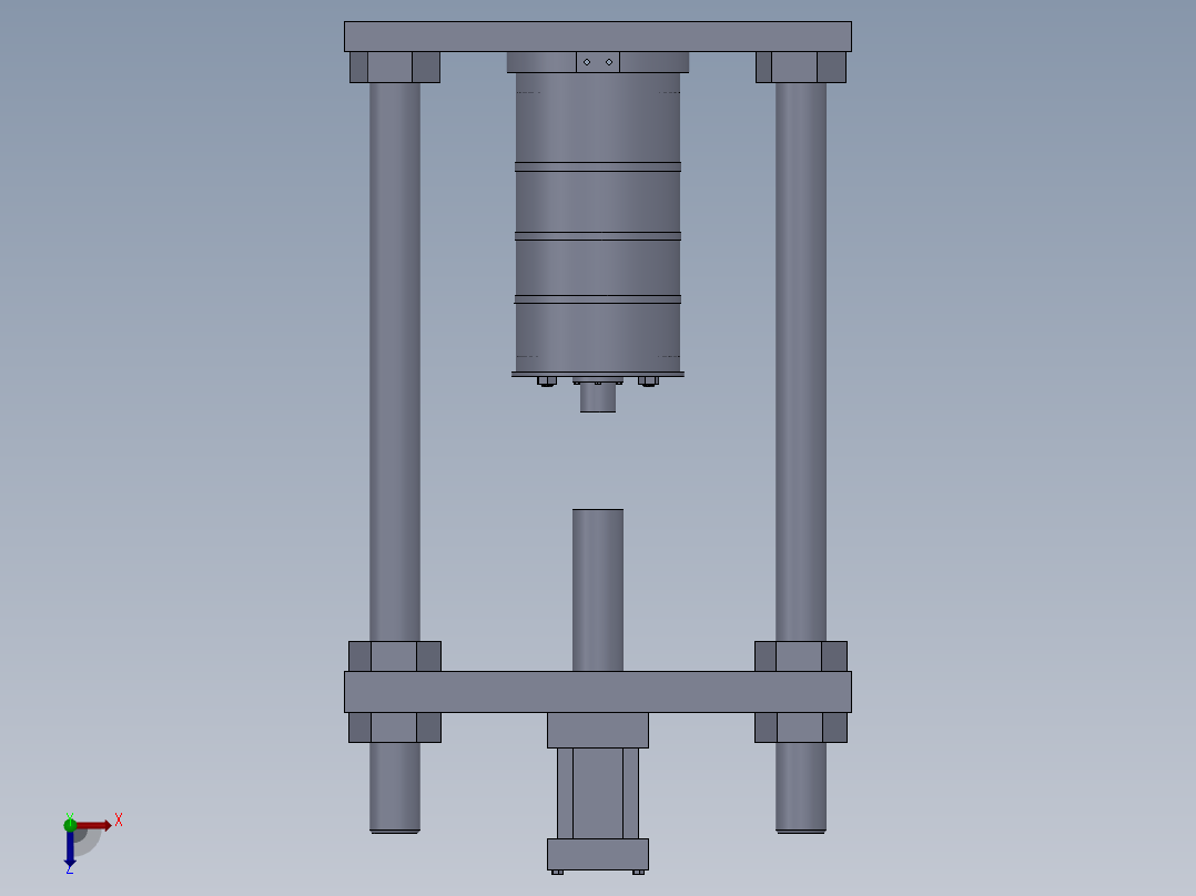 三轴仪机械框图俯视图