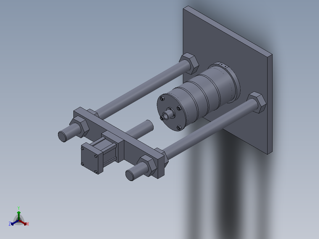 三轴仪机械框图正等轴测图