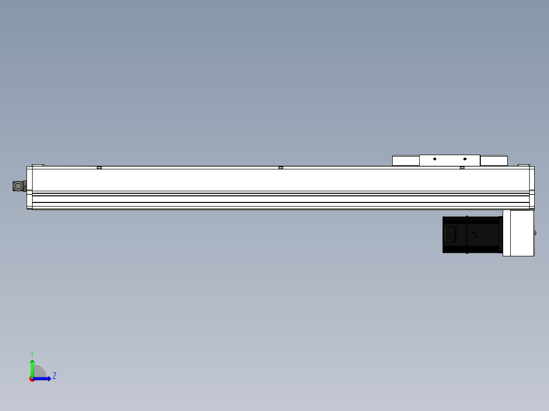 Toyo东佑达直线模组-ECH14-550-BM-200W左视图