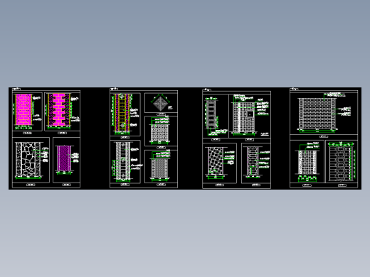 公园景观广场道路园路铺装木栈道详图CAD图集节点大样素材库80种