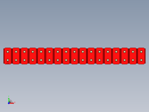 彩色公头100mil（2.54mm）系列-DS1021_red_2x17p_100mil_Type5_rev1.0前视缩略图