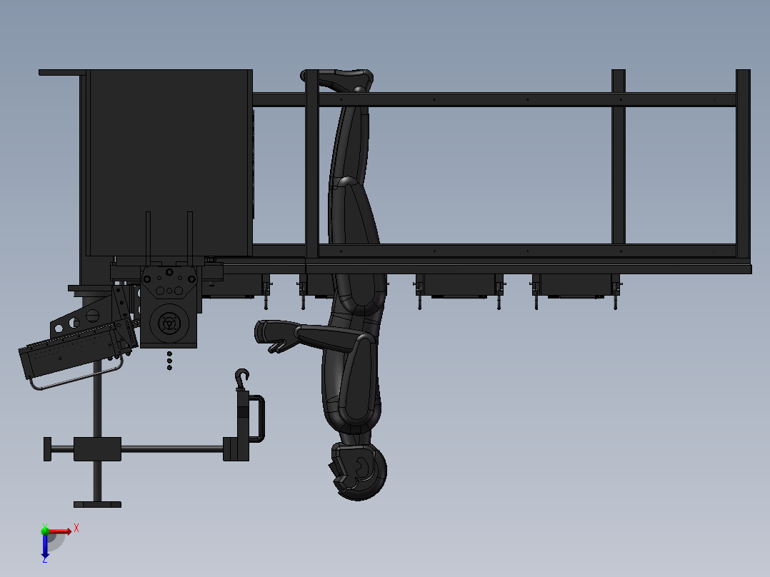 自动车床生产线俯视图