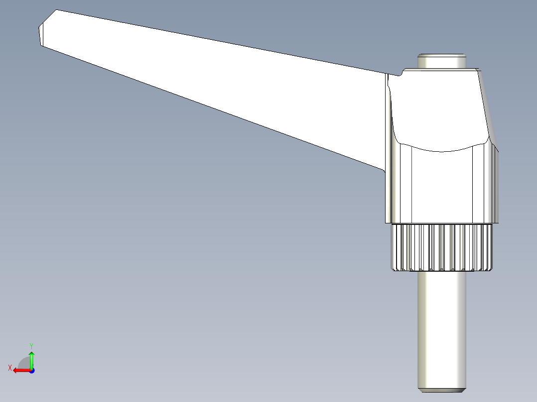 調整式把手(塑膠)MRX.P-3D多系列多零件图纸模型后视图