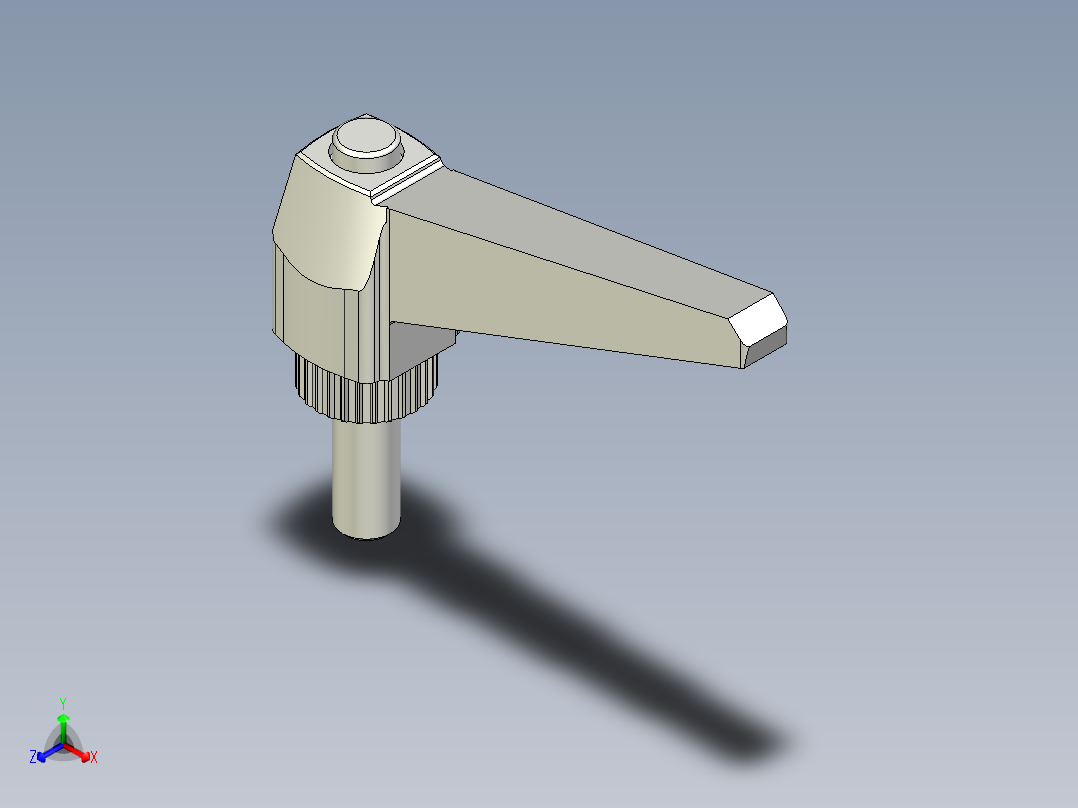 調整式把手(塑膠)MRX.P-3D多系列多零件图纸模型正等轴测图
