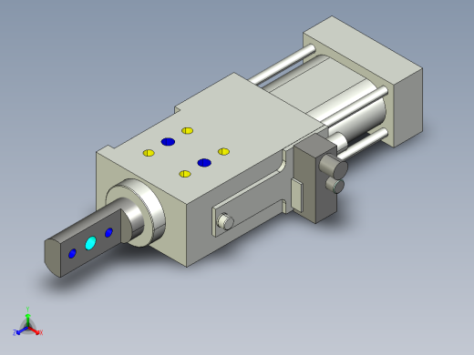 德克斯TUNKERS气缸数模SZK_40x40_A32_T12_TUENKERS