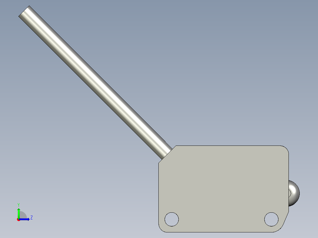基恩士PZ2-61_kc图纸模型左视图