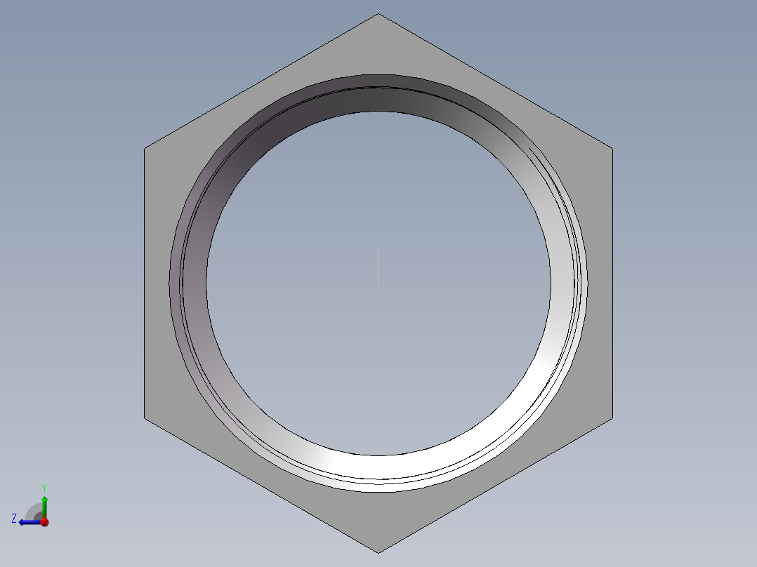 转接头-内外丝等径 DN65右视图