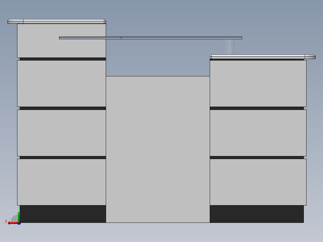 办公桌-20 SW STP后视图