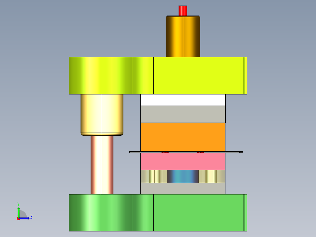 L形连接片冲孔落料模+弯曲模+说明书左视图