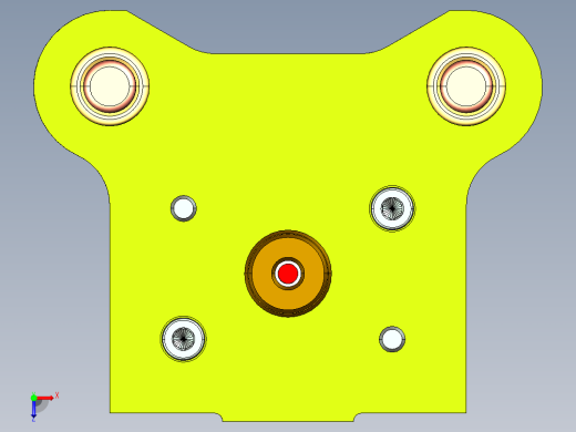 L形连接片冲孔落料模+弯曲模+说明书俯视缩略图