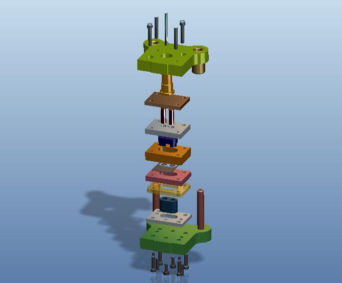 L形连接片冲孔落料模+弯曲模+说明书