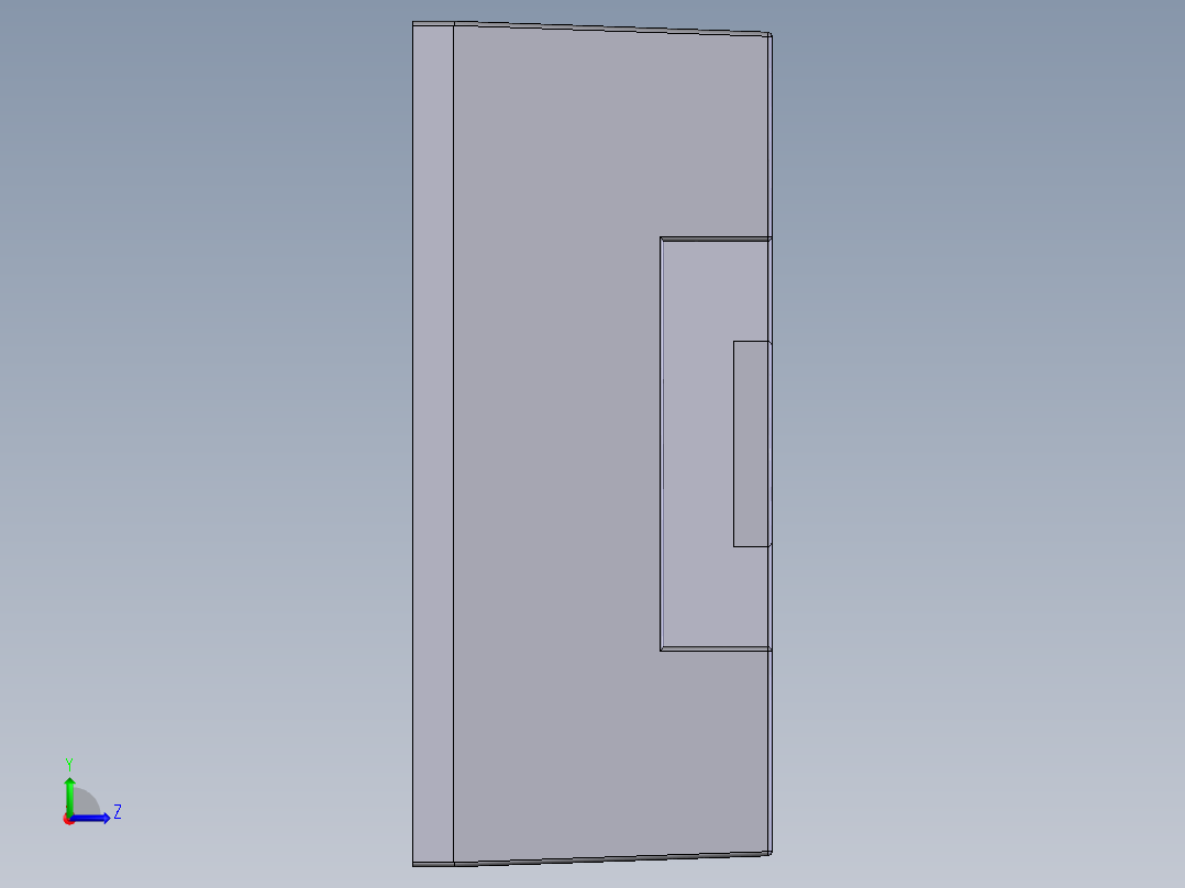 SSR_40DA 固态继电器左视图