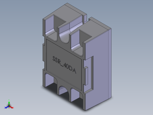 SSR_40DA 固态继电器正等轴测缩略图