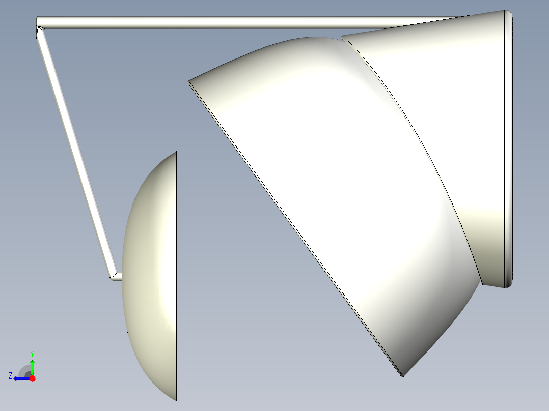 旋转式水培机右视图