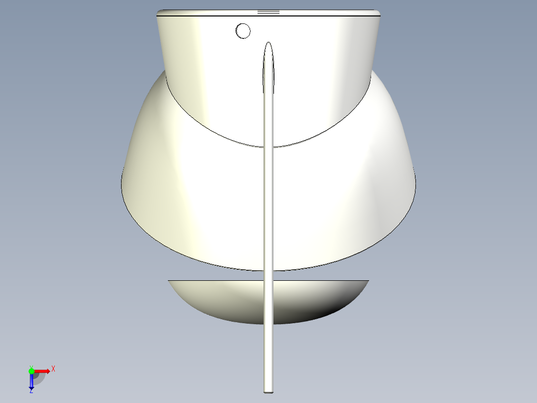 旋转式水培机俯视图