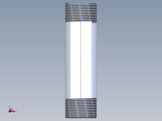 CPVC管件33-Sch80_Nipple_MPTxMPT_9861-175_1.25in x 6in前视缩略图