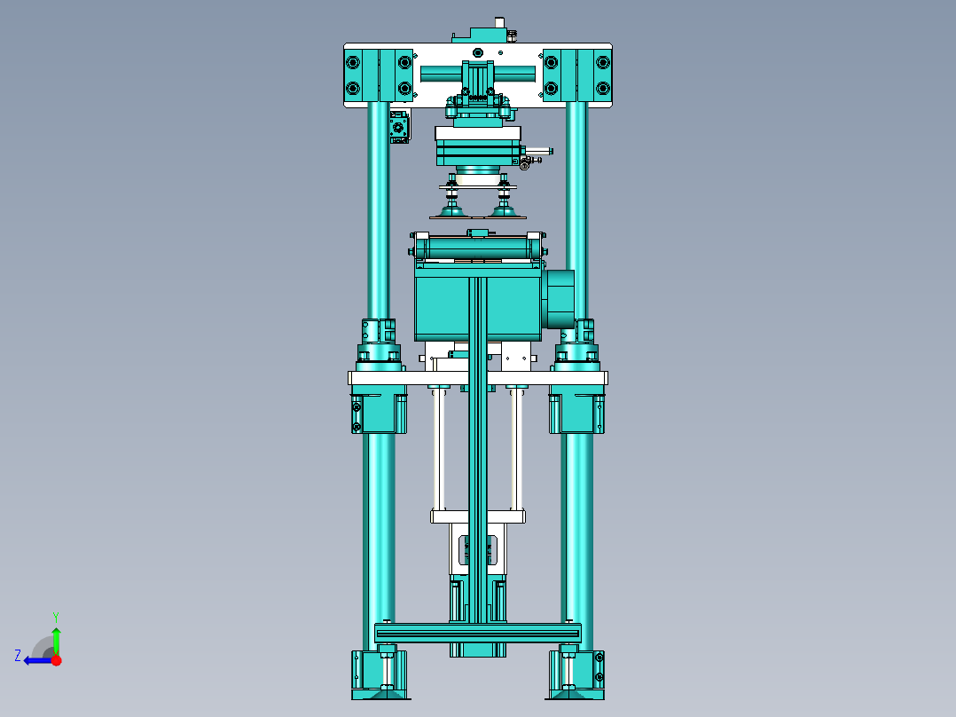 料仓固定式板块供料机构右视图
