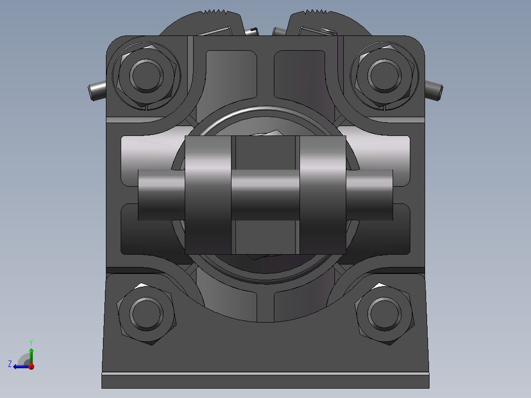 四连杆油缸右视图