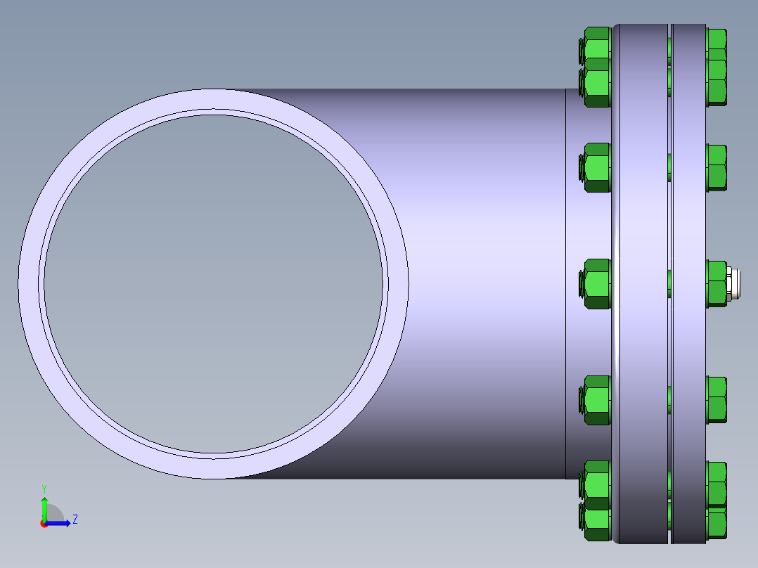 [PVC]访问三通[紧液体] Access Tee [Liquid Tight]左视图