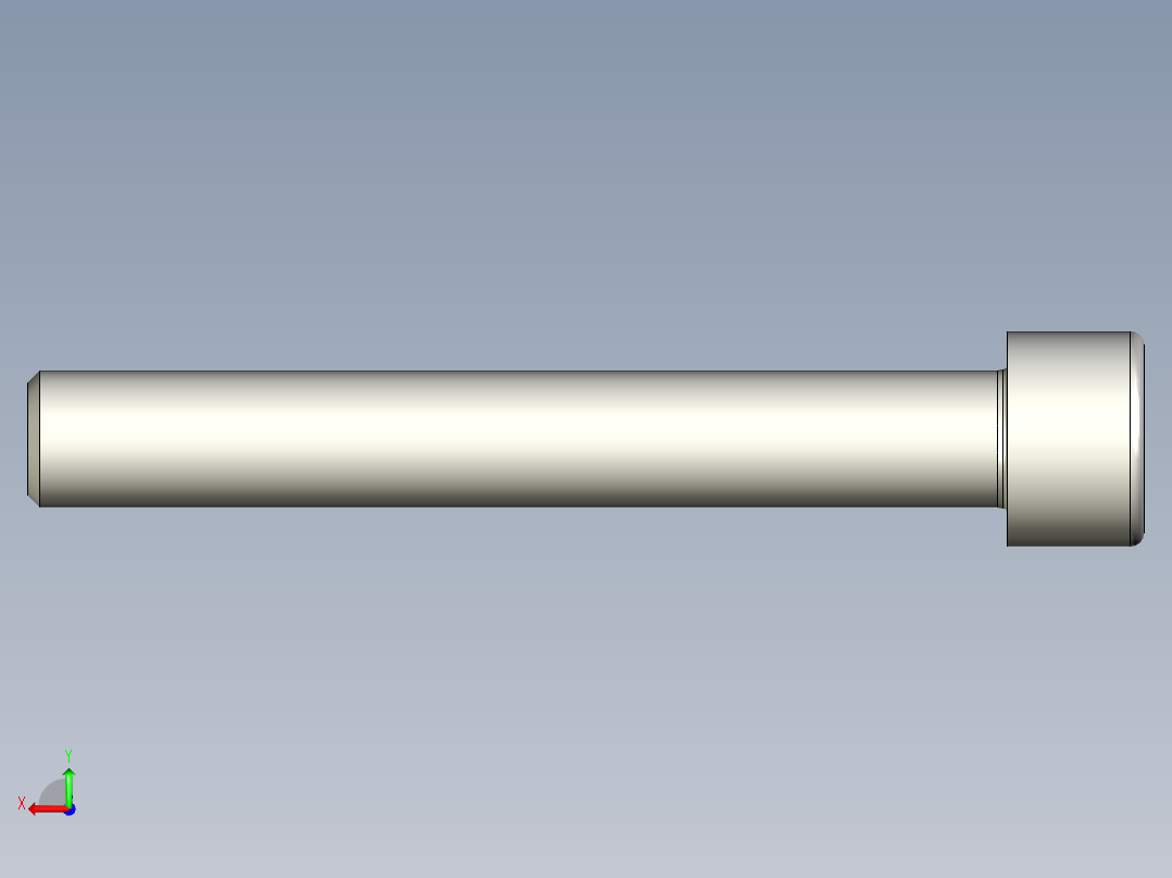 内六角螺钉-BOLT-M14-100-70-14-22-14-R1.4.stp后视图