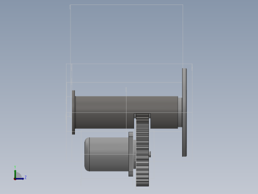 Q244-投射式自动投石器的设计【三维SolidWorks】左视缩略图