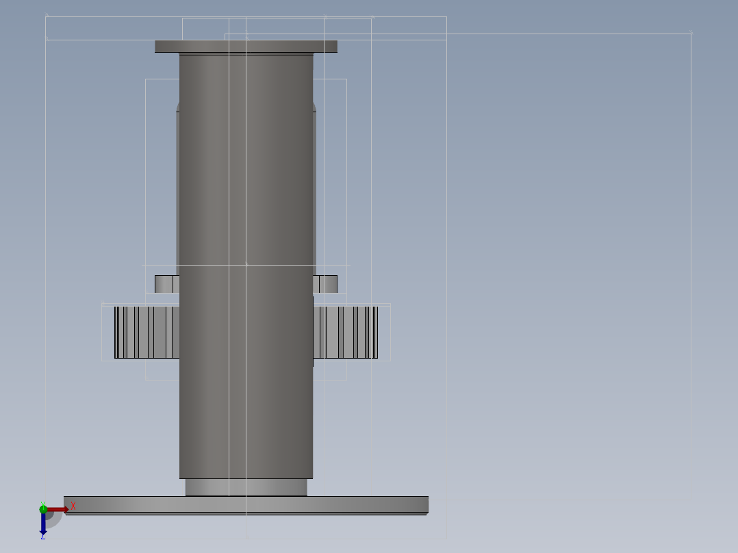 Q244-投射式自动投石器的设计【三维SolidWorks】俯视图