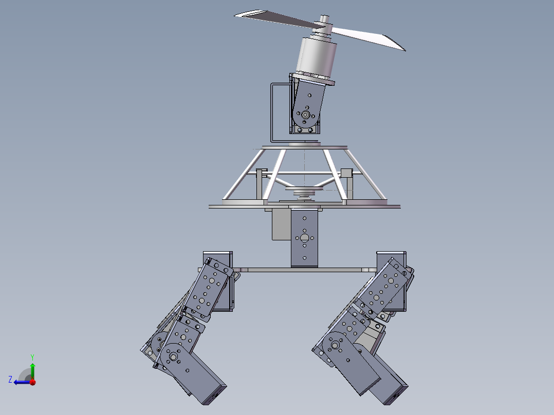 四足飞行 1（三维+课设+程序+二维）右视图
