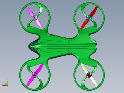 封闭机身四轴飞行器后视缩略图