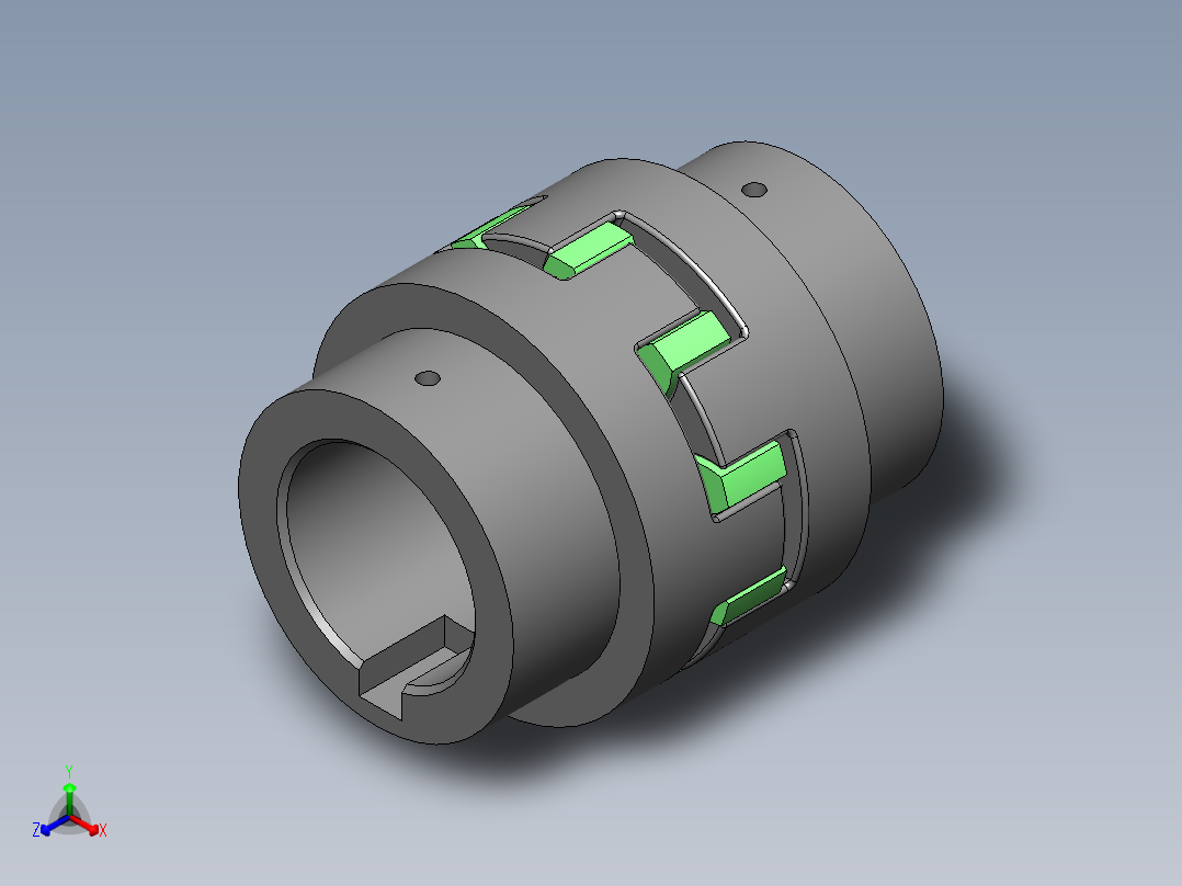 联轴器 (48)正等轴测图