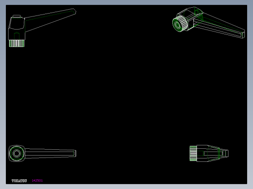 調整式把手(塑膠)MRX.-2D多系列多零件图纸模型