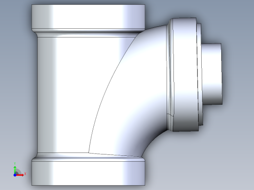 船舶管路系统S14_SeaDrainPLUS_SanitaryReducingTee-SxSxS_37E261534_4x2in Sea Drain Plus - Sanitary Reducing Tee - SxS前视缩略图