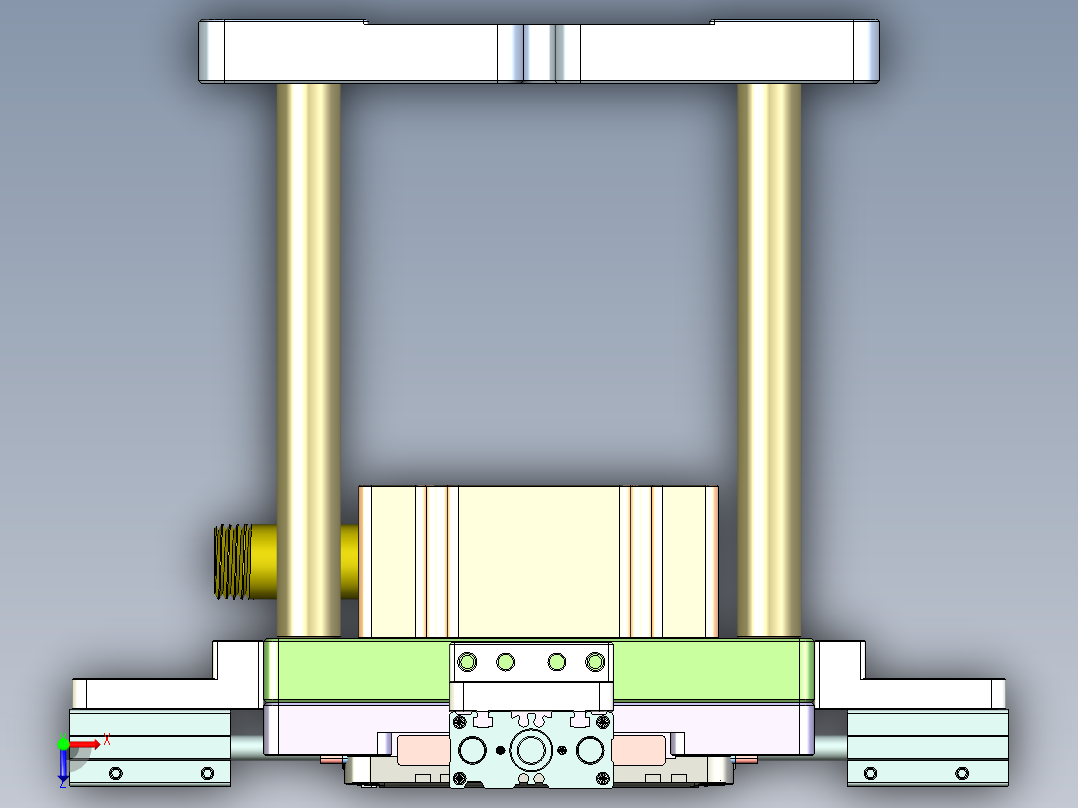 X3-B笔记本CNC工装夹具三维模型-CNC2-1009俯视图