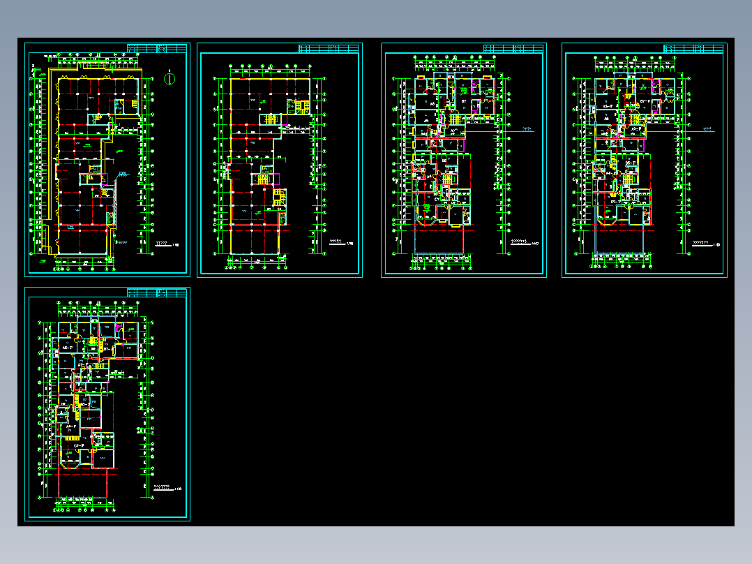 某多层住宅楼平面图