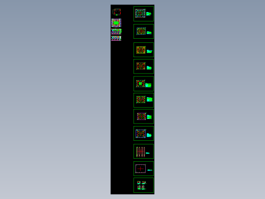 笔记本C壳面板切角模具设计图