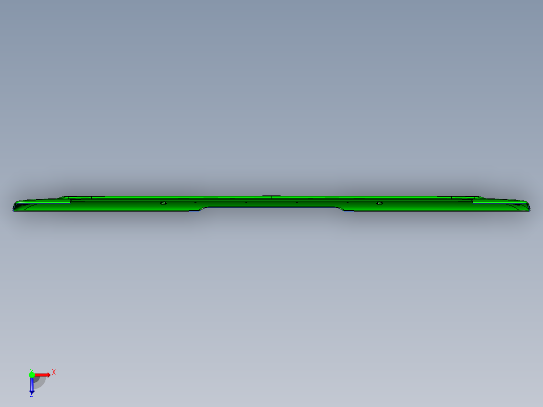 冲压笔记本D壳铣缺口程序模型俯视图