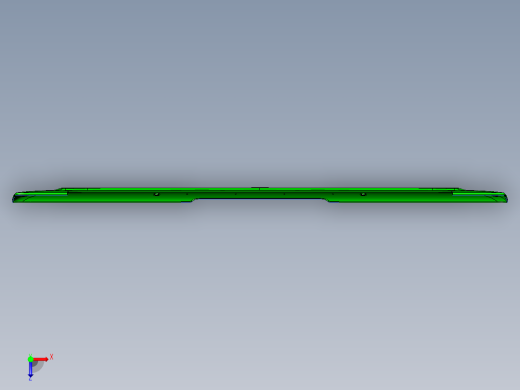 冲压笔记本D壳铣缺口程序模型俯视缩略图
