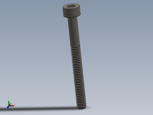 Screw_DIN_912_M2.5x25_A2.SLDPRT公制内六角螺钉