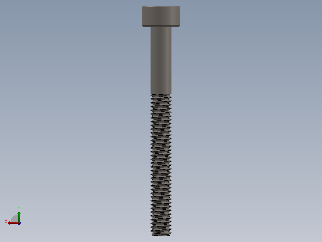 Screw_DIN_912_M2.5x25_A2.SLDPRT公制内六角螺钉后视图